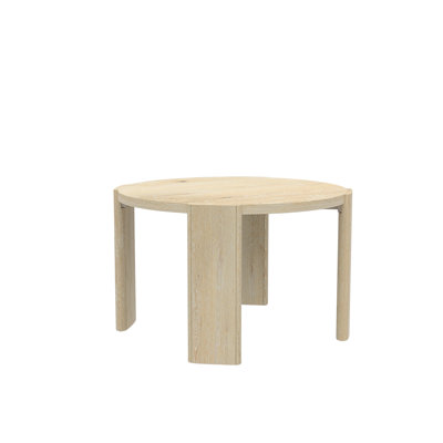 Vibhuti Round Dining Table, Driftwood