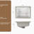 Undermount Rectangular Ceramic Sink