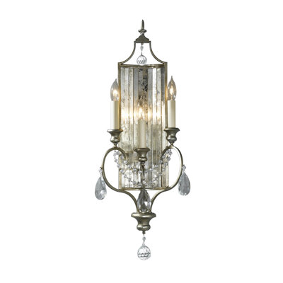 Carrol Glass Candle Wall Light