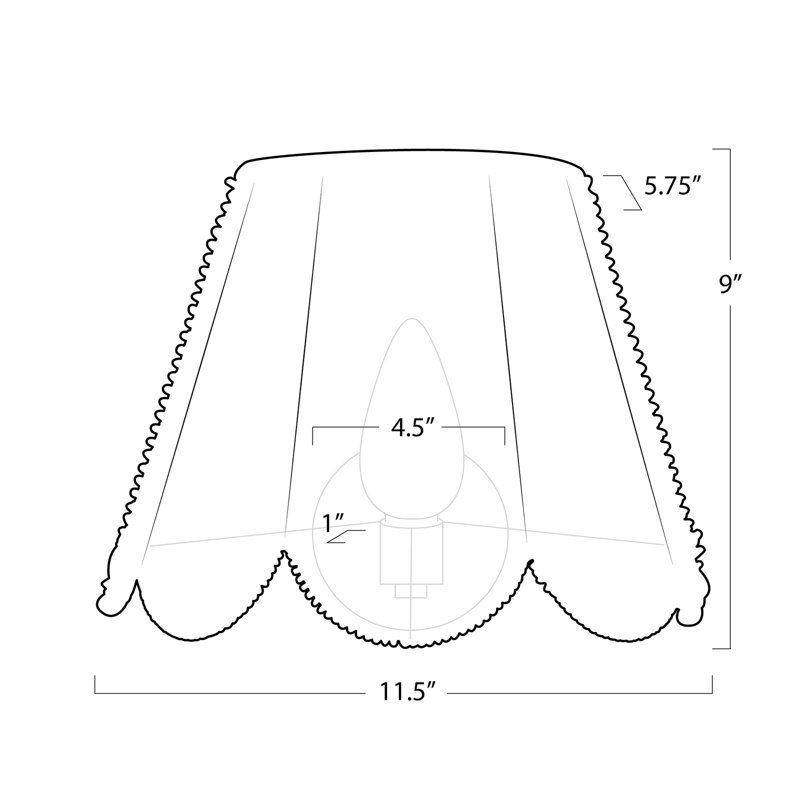 Kismet 1 - Light Flush Mounted Sconce, Polished Nickel