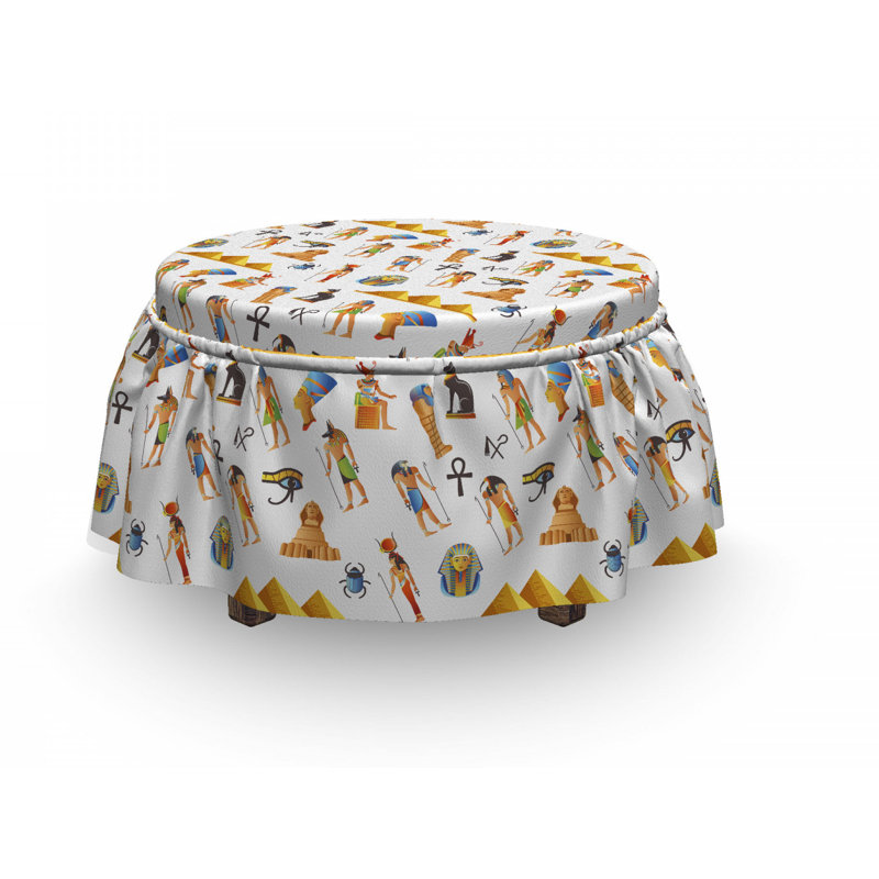Box Cushion Ottoman Slipcover
