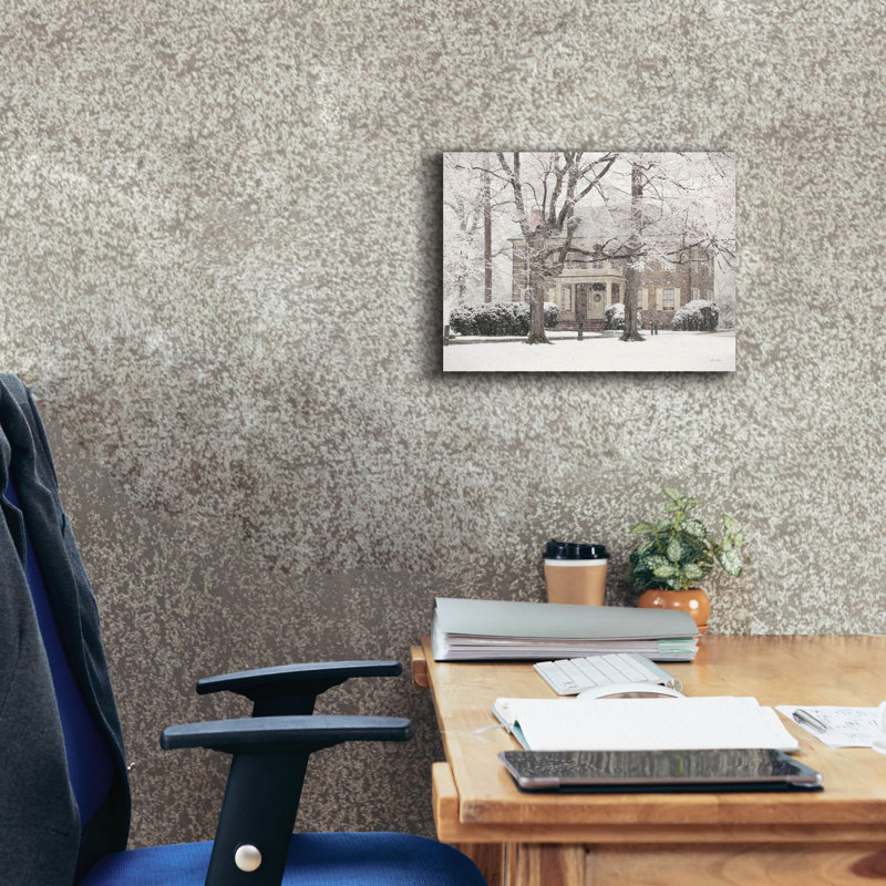  «Winter Home At Christmas» par Lori Deiter, art mural sur toile, H 12 po x l 16 po