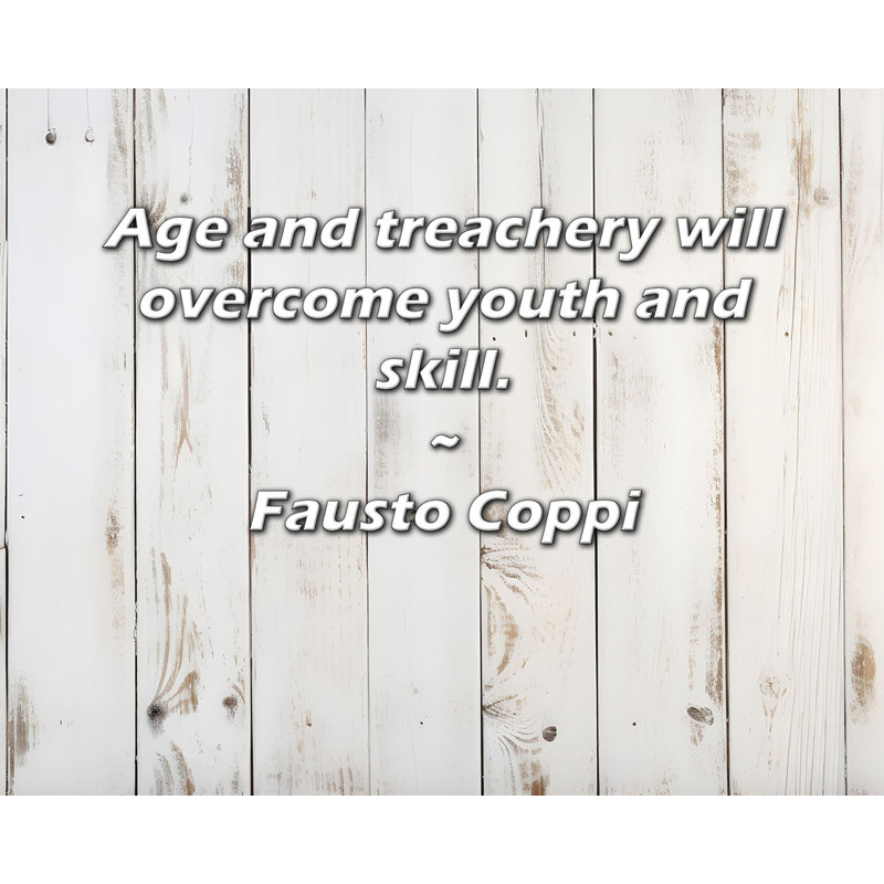 «Artsy Quote» par Fausto Coppi, toile tendue avec châssis, H 17 po x l 24 po