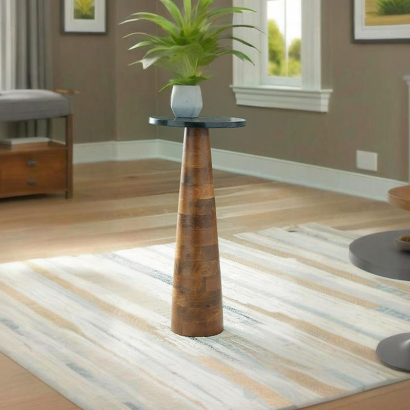 Florelle Marble Top End Table