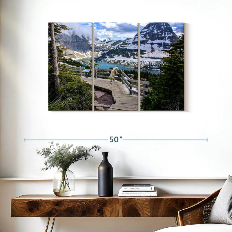 Alvord Glacier Park Mountain Goat, 24" H x 38" W