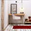 Bureau d'étude scandinave, chêne et blanc, 39,4 po x 29,1 po x 23,6 po | 100% panneau de particules enduit de mélamine, épaisseur: 0,7 pouce | Pieds en bois robustes, conception élégante de couleur unie, parfait pour les bureaux modernes et les espaces d'étude