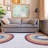 Alderete Double Rainbow Shag Area Rug-775200834-724587260