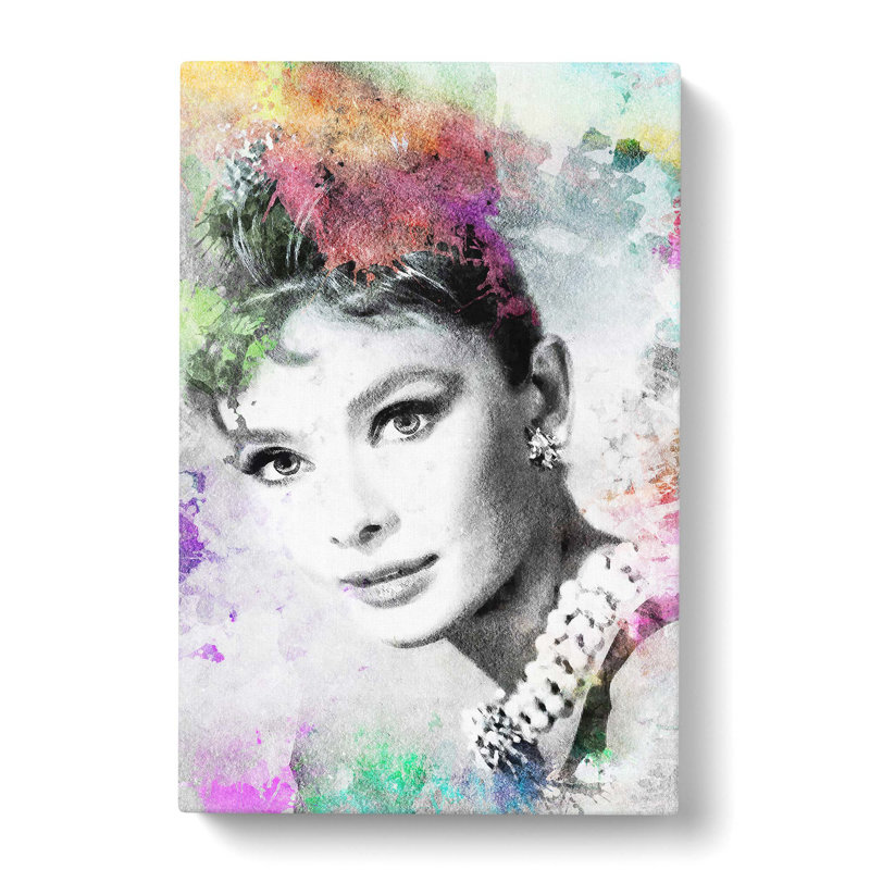 Audrey Hepburn - Wrapped Canvas, 50cm H x 35cm W x 3cm D