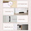Armoire de rangement Farmhouse avec tablette réglable et porte de grange simple