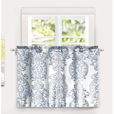 Floral Medallion Cafe Curtain