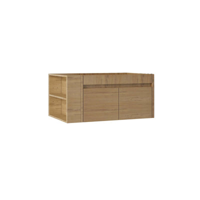 Floating Bathroom Vanity Cabinet with Soft Close Drawers and Ample Storage
