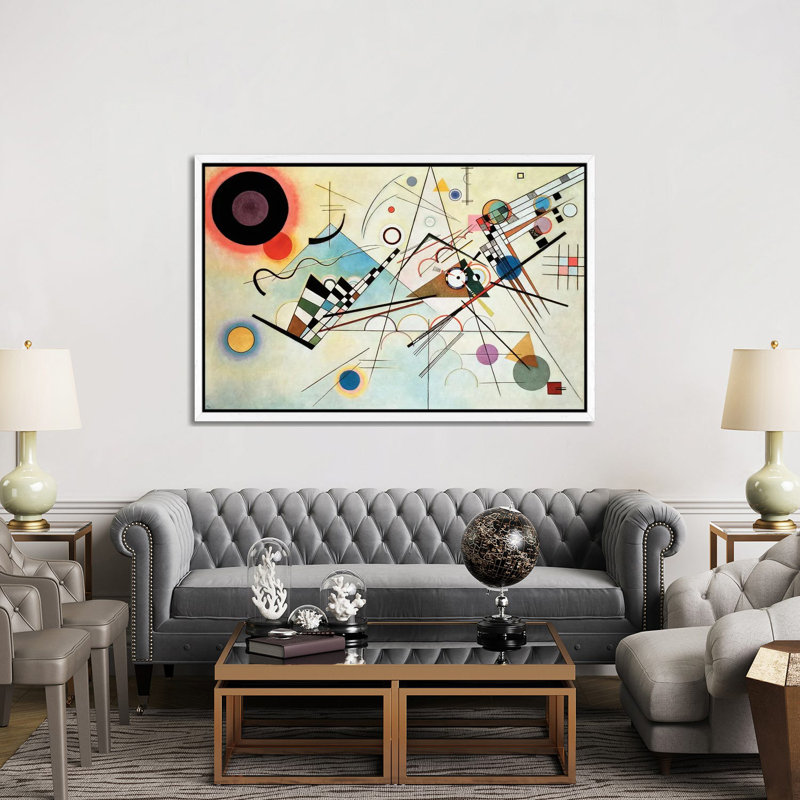 Composition VIII. 1923 by Wassily Kandinsky - Gallery-Wrapped Canvas Giclée on Canvas, 66.04 cm H x 101.6 cm W, White