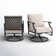 Argirios Metal Patio Swivel Chair with Cushions (Set of 2)
