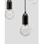 3 - Light Black Bulb Pendant