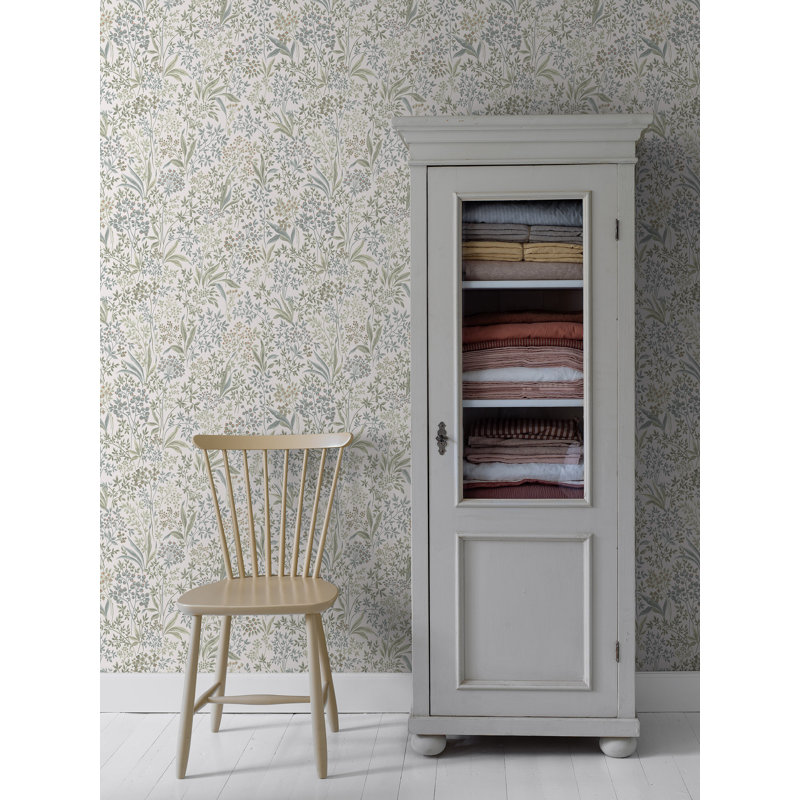Boråstapeter Nocturne Wallpaper, Gray/Light Green