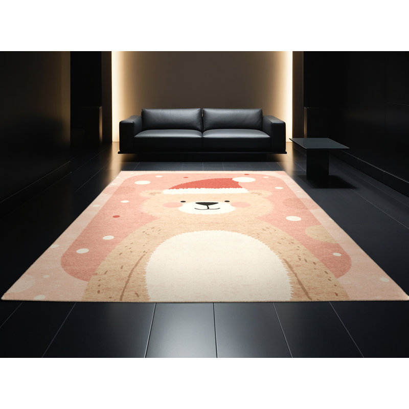 Tapis de Noël abstrait et moderne lavable à la machine Tribeca, 2 x 5