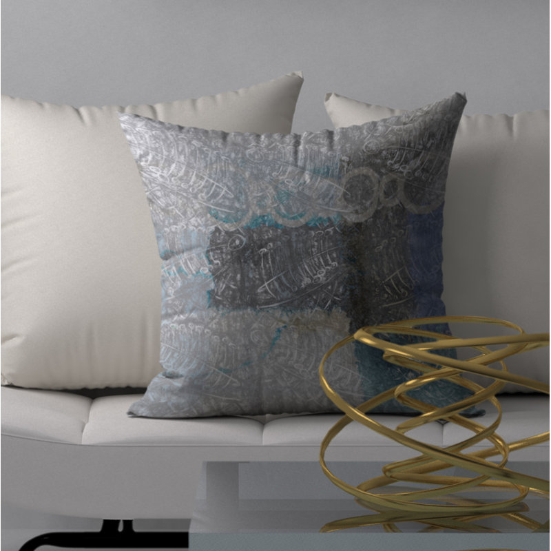 Housse et insert de coussin carré brun clair dynamique, 24 po x 24 po