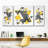 Triangles Abstract Geometric Multi Piece Canvas Print-93060267
