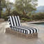 Gillian Steel and Rope Chaise Lounger-274022113