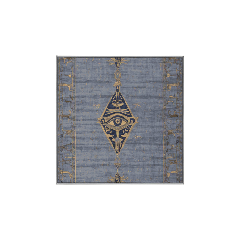 Silky Soft Plush Gray Area Rug, Square 5'