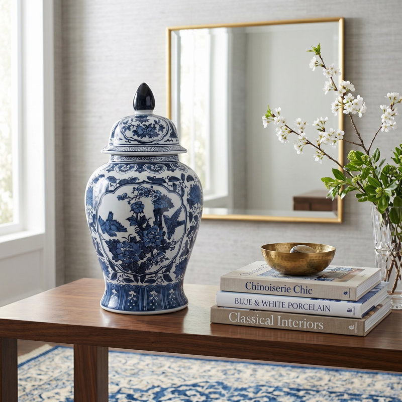 Gherghina Ceramic Ginger Jar with Lid
