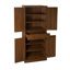 Armoire de rangement à 4 portes avec 1 tiroir et 4 tablettes intérieures réglables-1098209299