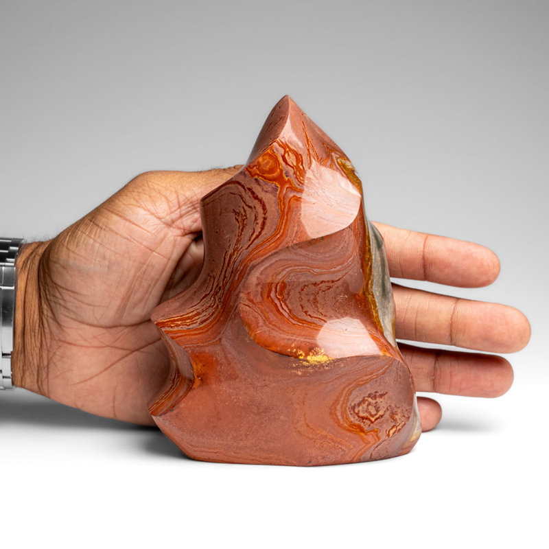 Genuine Polished Polychrome Jasper Flame Freeform (1.4 Lbs)