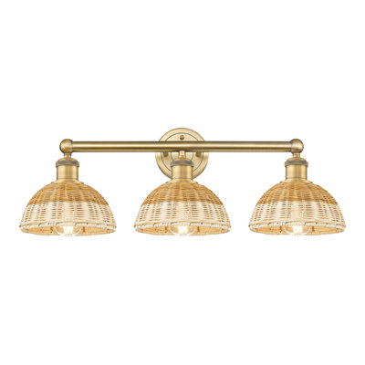 Edison - Delyliah - Éclairage pour meuble-lavabo de salle de bain 3 lumières