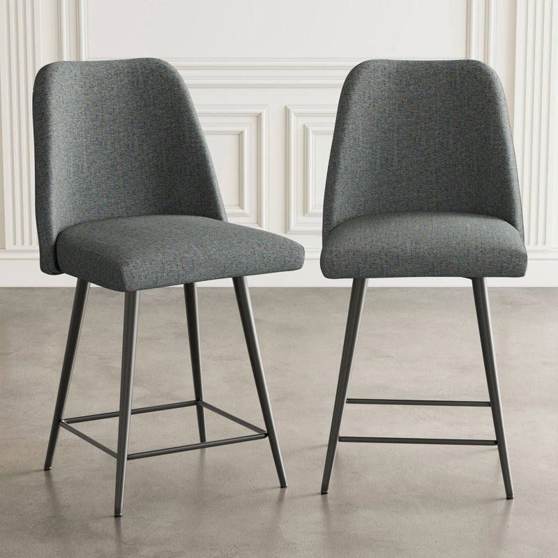 Tabouret de comptoir 25 po Caistance, Bleu
