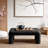Albert Sculptural Coffee Table, Low Profile Statement Table with Stone-Look Finish for Organic Modern Spaces-750758277