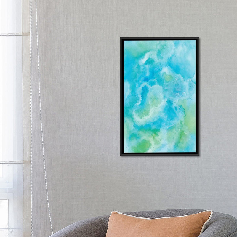 « abstract xv » par marco gonzalez, reproduction d’impression sur toile tendue, H 26 po x l 18 po x P 1,5 po, Pas de tapis