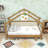 Wood bed with Soft Cushion Rails-1944352313