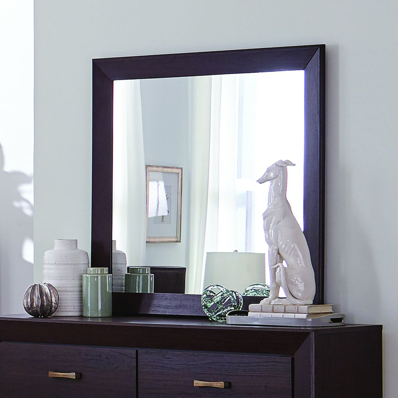 Miroir pour commode Zuri, Cacao foncé