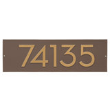 Floating Modern 4" Number Horizontal Address Plaque (5 Digits)