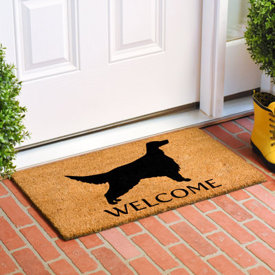 Tapis d'entrée antidérapant English Setter