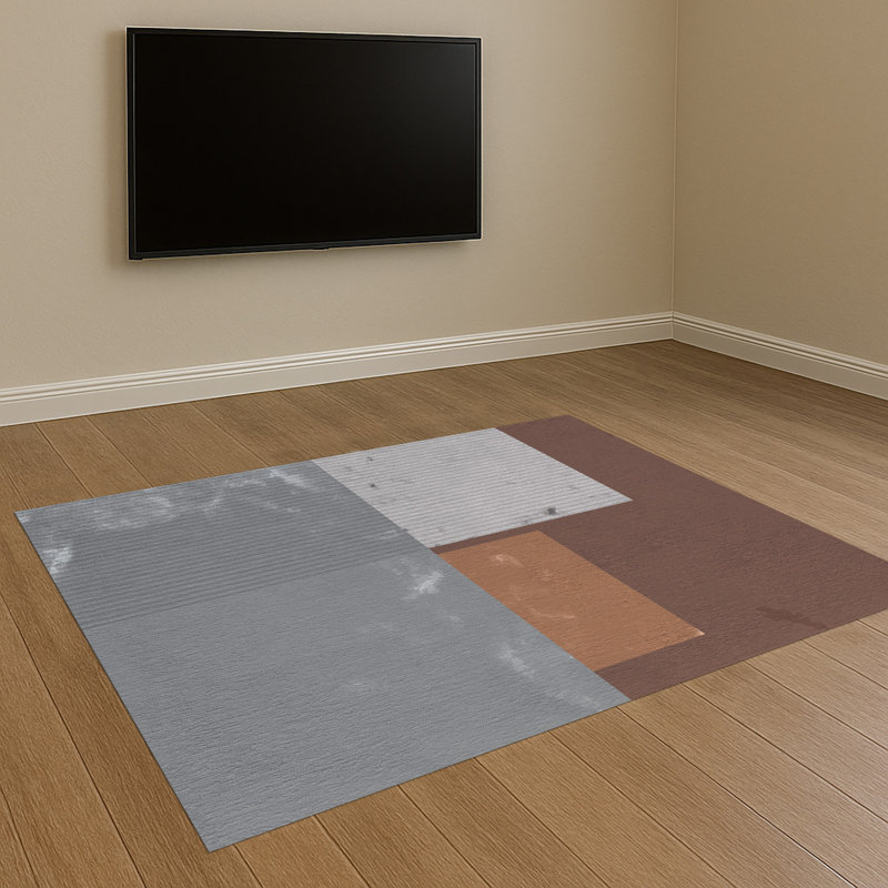Geometric Area Rug, Rectangle 90 x 150 cm