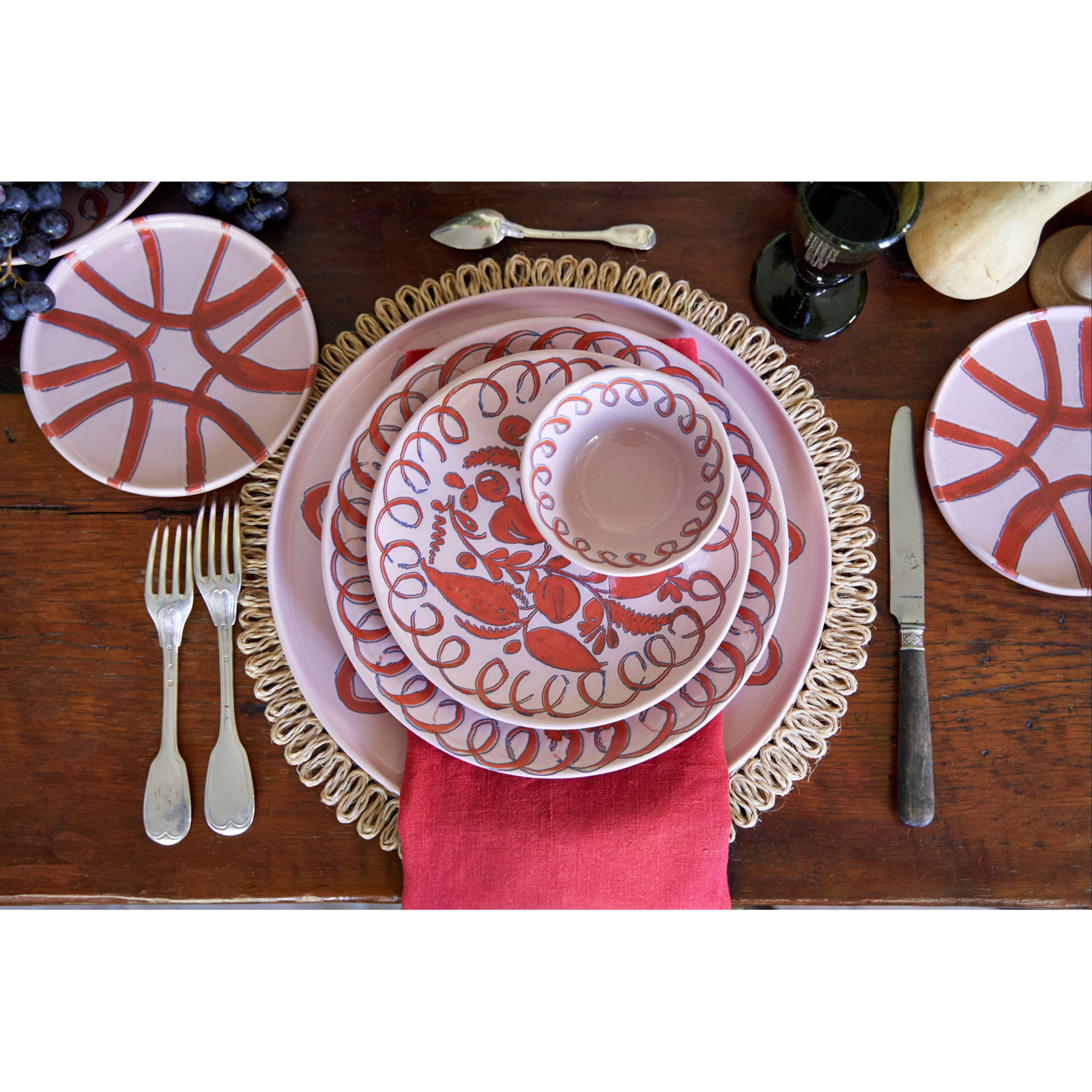 7" Appetizer Plate, Pink