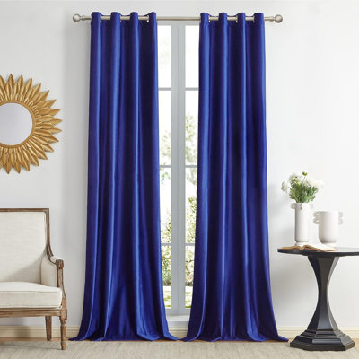 Velvet Blackout Curtain Panel Pair