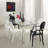Glass Top Metal Base Dining Table-2136210940-2136210941