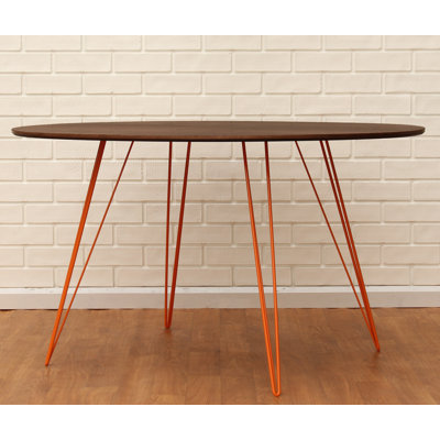 Williams Oval Metal Base Dining Table