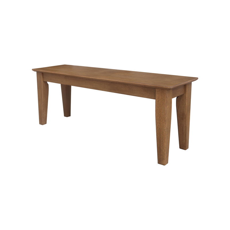 Jaielle Solid Wood Bench, Hickory