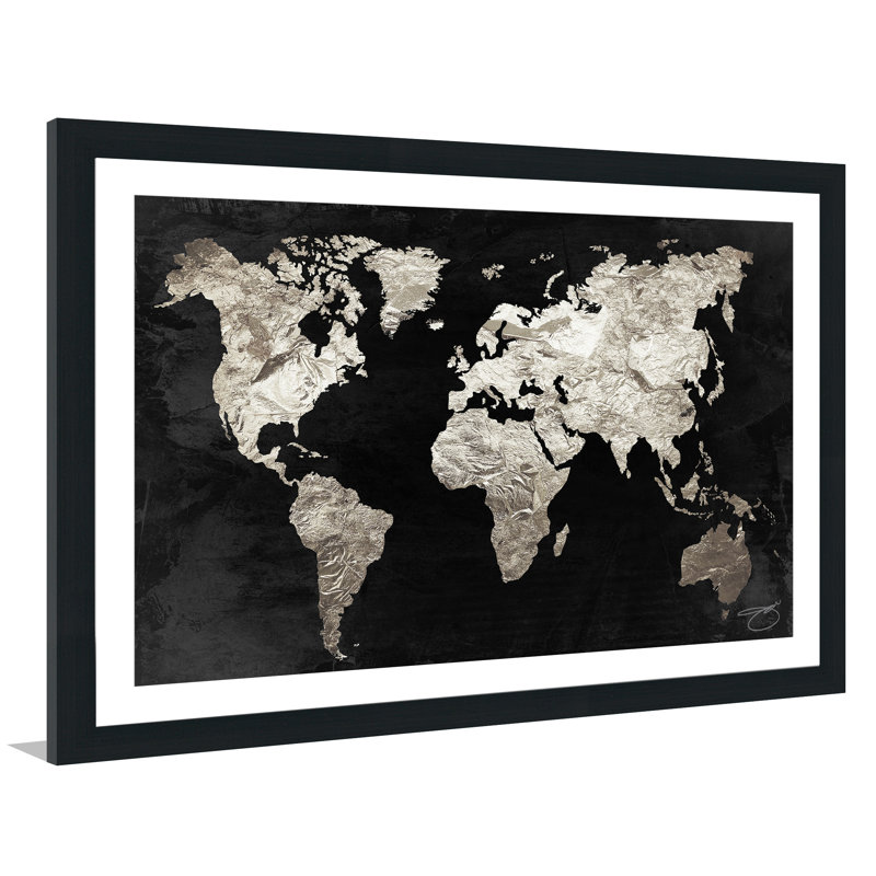 « pure silver », impression encadrée, H 27,5 po x l 39,5 po, Cadre espresso, Tapis transparent