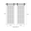Porte de grange double moderne | Ego 5000 | Ensemble de rails | Portes intérieures solides-99700337-99700338