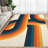 Moderen Machine Washable Rug with Rubber Backing for Living Room Abstract Non-Slip Area Rug Indoor Carpet Non-Shedding Rug for Bedroom Dining Room Hallway Kitchen Office Playroom Nursery-1860220187