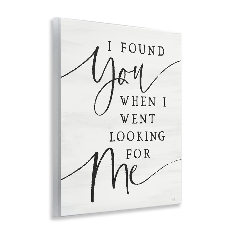 Plaque murale inspirante I Found You, design par Lux + Me Designs