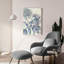 «Belle Fleur 1 C» par Sue Schlabach, art mural en verre acrylique-543405783