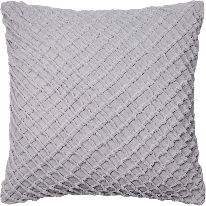 Down Reversible Throw Pillow, Charcoal, Down