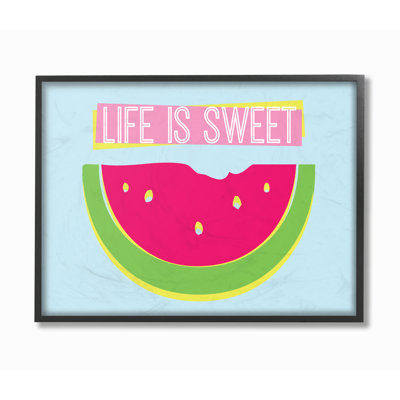 « life is doux pastèque néon », impression
