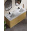 Ensemble de meuble-lavabo moderne 60 po avec évier encastré et dosseret Maxbano-1130403439