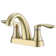 Centerset Faucet 2-handle Bathroom Vanity Faucet with Drain Assembly